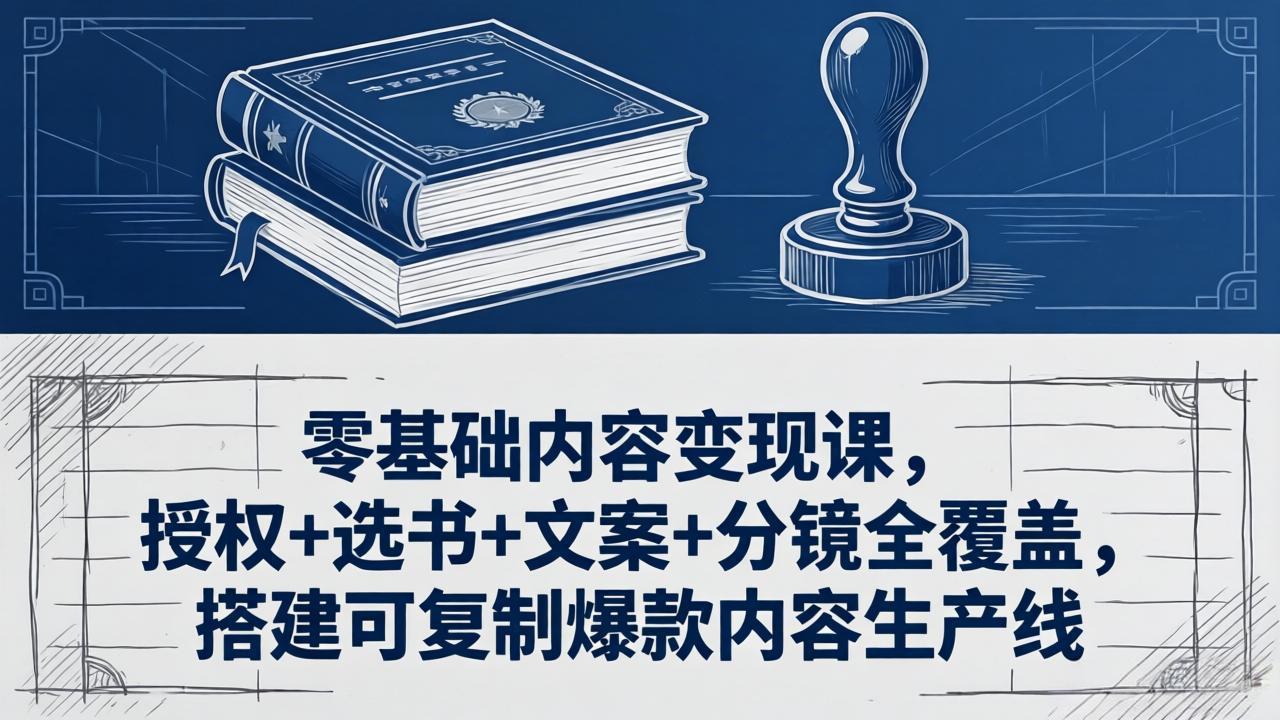 零基础内容变现课，授权+选书+文案+分镜全覆盖，搭建可复制爆款内容生产线-初遇