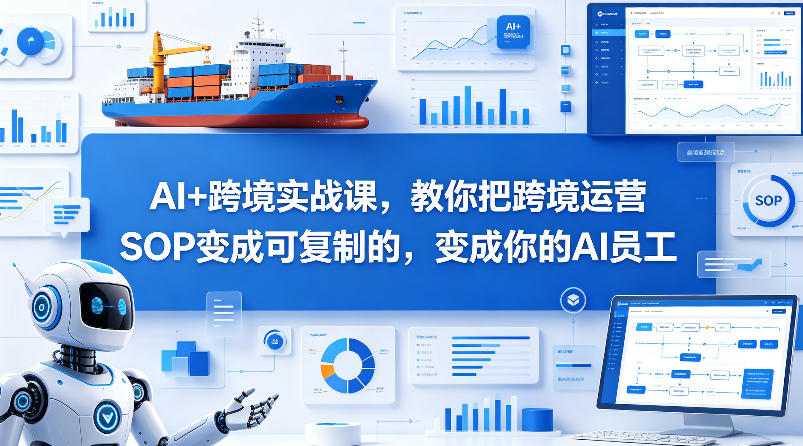 AI+跨境实战课，教你把跨境运营S0变成可复制的，变成你的AI员工-初遇