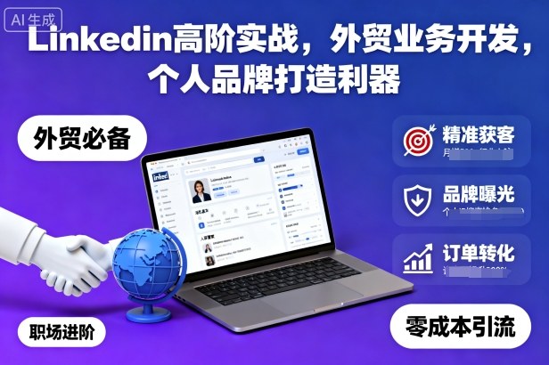 Linkedin高阶实战,外贸业务开发,个人品牌打造利器-初遇