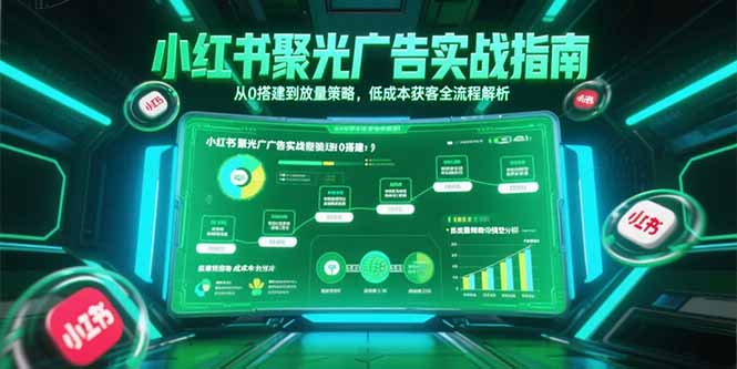 小红书聚光广告实战指南,从0搭建到放量策略,低成本获客全流程解析-初遇