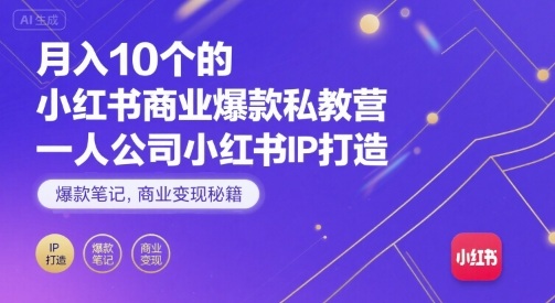 月入10个的小红书商业爆款私教营,一人公司小红书IP打造,爆款笔记,商业变现秘籍-初遇