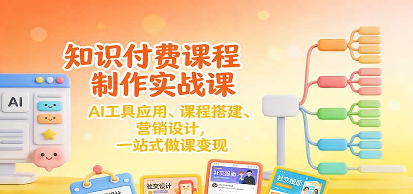 知识付费课程制作实战课：AI工具应用 、课程搭建、营销设计，一站式做课变现-初遇