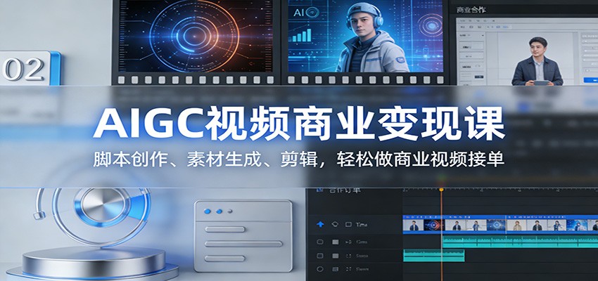 AIGC视频商业变现课：脚本创作、素材生成、剪辑，轻松做商业视频接单-初遇