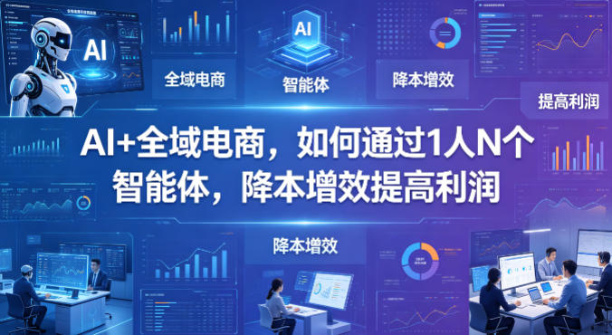 AI+全域电商，如何通过1人N个智能体，降本增效提高利润-初遇