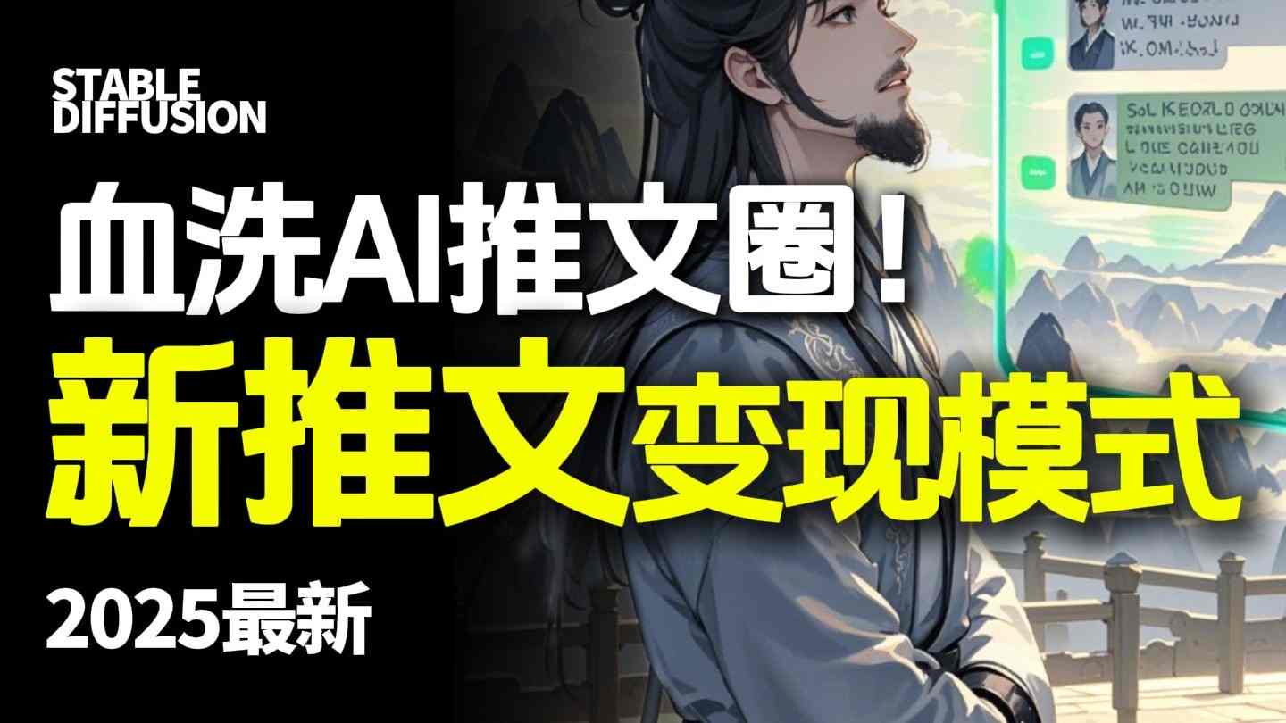 最新AI动态电影漫画小说推文,全流程实操教学,小白也能月入1W+-初遇