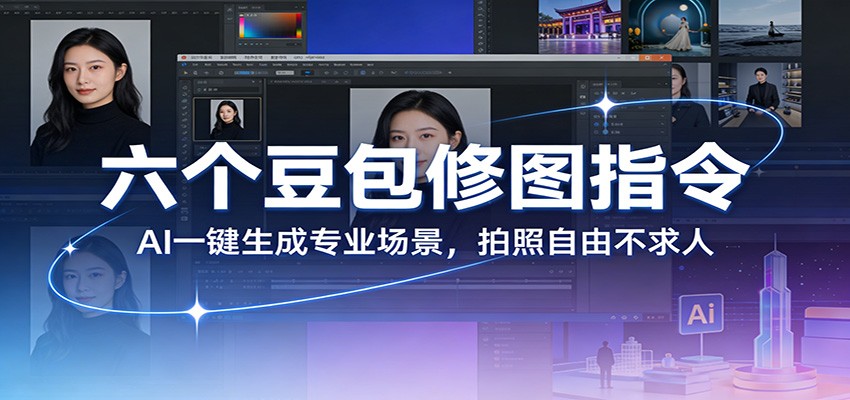 六个豆包修图指令：AI 一键生成专业场景，拍照自由不求人-初遇