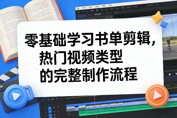 零基础学习书单剪辑，热门视频类型的完整制作流程(更新2026)-初遇