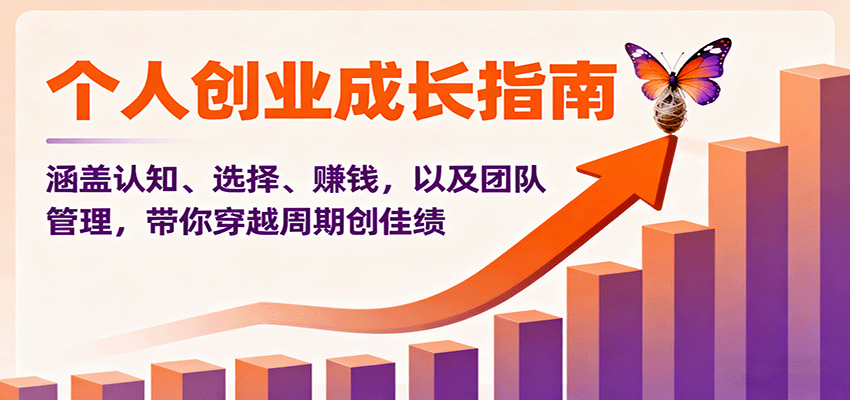 个人创业成长指南:涵盖认知、选择、赚钱,以及团队管理,带你穿越周期创佳绩-初遇