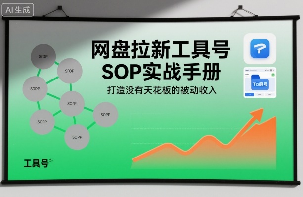 网盘拉新工具号SOP实战手册,打造没有天花板的被动收入-初遇