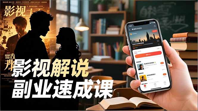 Tk影视解说副业速成课,软件安装、全流程实操、爆款预设,新手两周变现-初遇