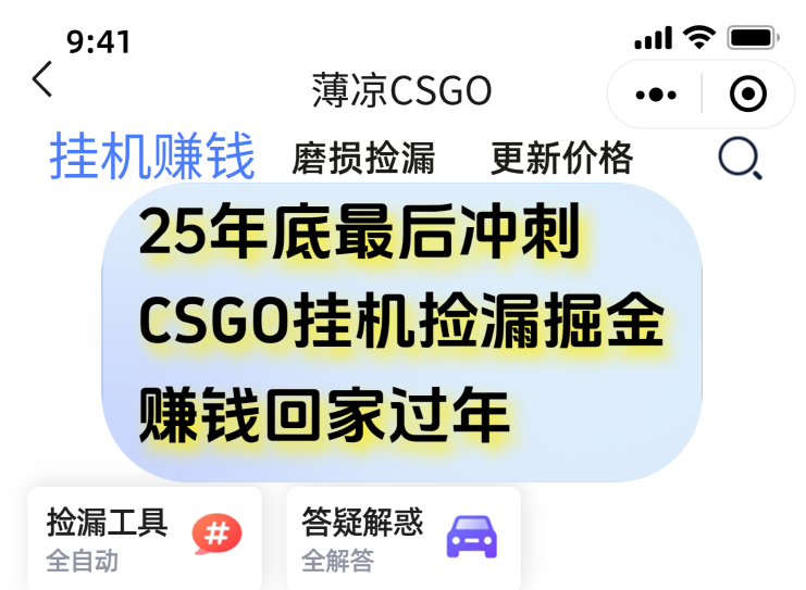 用CSGO游戏挂机捡漏掘金赚钱掘金,一部手机轻松日入500+-初遇