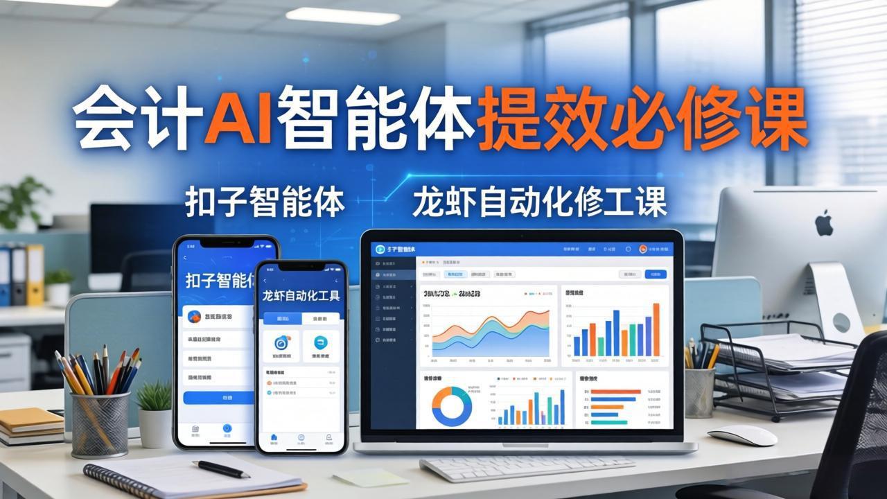 财务会计AI智能体提效必修课：扣子智能体+龙虾自动化+报表分析，一站式提升财务工作效率-初遇