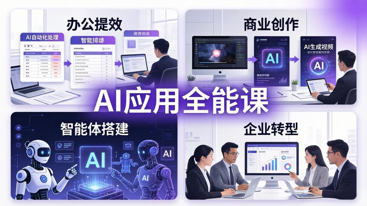 AIGC 应用全能课：办公提效、商业创作、智能体搭建、企业转型，一站式学会AI应用-初遇