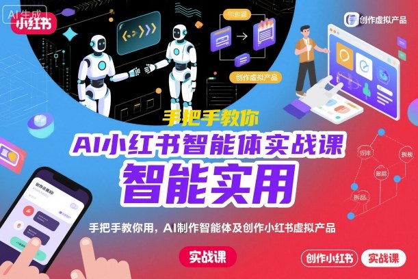 AI小红书智能体实战课，手把手教你用AI制作智能体及创作小红书虚拟产品，提效+内容商业化(更新)-初遇