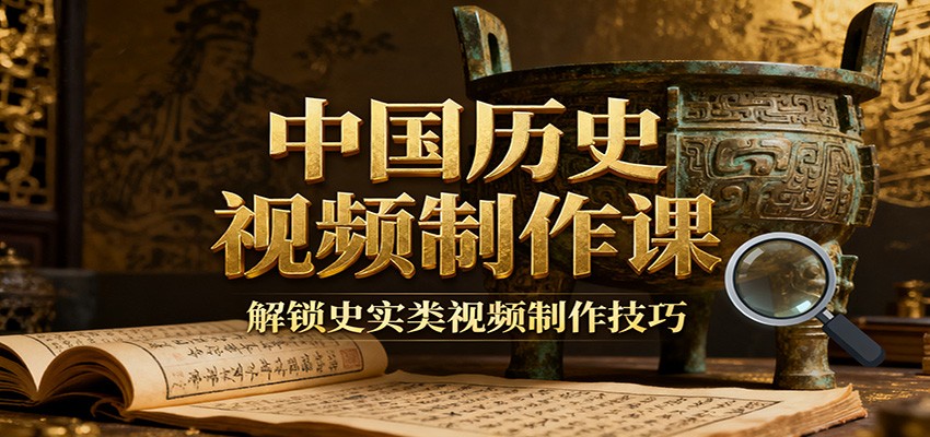 中国历史视频制作课:疆域地图集+参考文案+练习素材,解锁史实类视频制作技巧-初遇