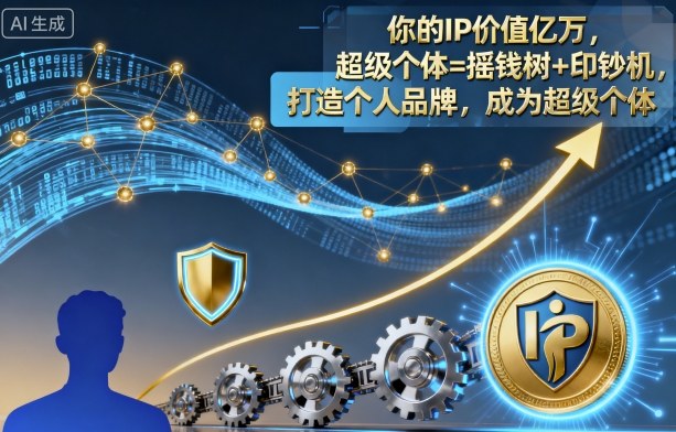 你的IP价值亿万,超级个体=摇钱树+印钞机,打造个人品牌,成为超级个体-初遇