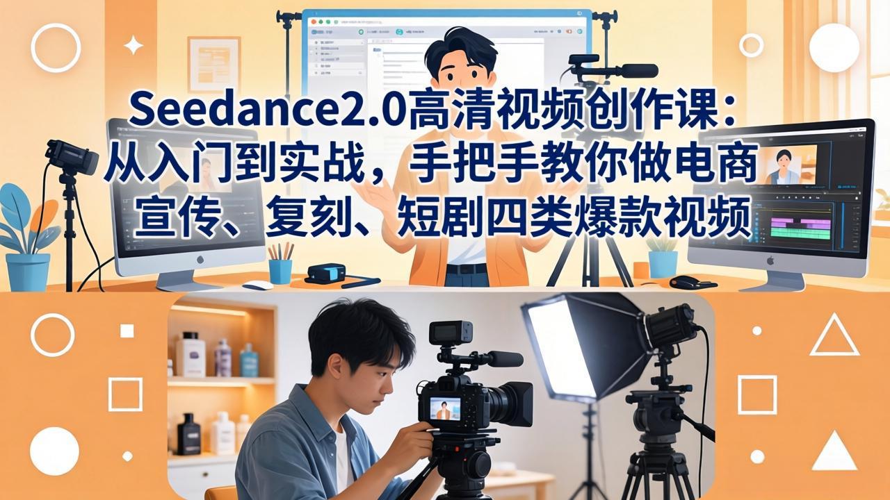 Seedance2.0高清视频创作课：从入门到实战，手把手教你做电商、宣传、复刻、短剧四类爆款视频-初遇
