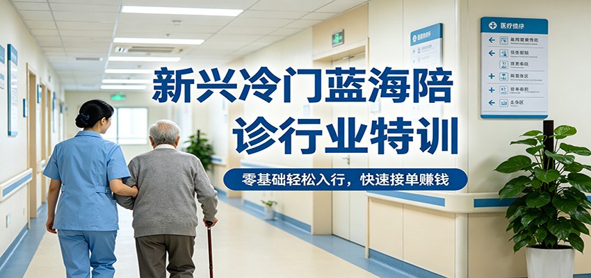 新兴冷门蓝海陪诊行业特训，零基础轻松入行，快速接单赚钱-初遇
