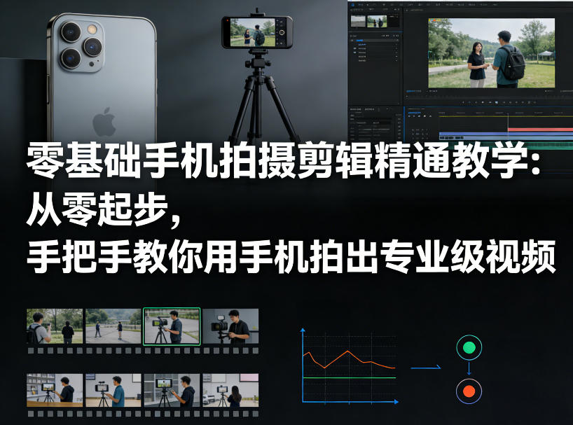 零基础手机拍摄剪辑精通教学：从零起步，手把手教你用手机拍出专业级视频-初遇