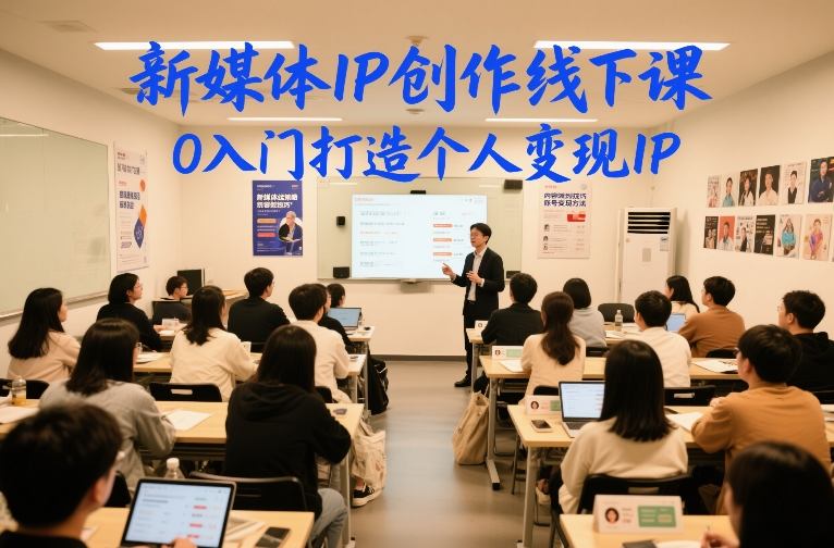 新媒体IP创作线下课,0入门打造个人变现IP-初遇