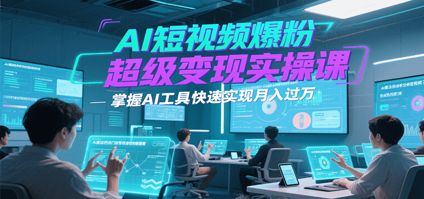 AI短视频爆粉超级变现实操课，掌握AI工具快速实现月入过万-初遇