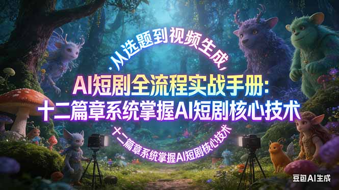 AI 短剧全流程实战手册：从选题到视频生成，十二篇章系统掌握 AI 短剧核心技术-初遇