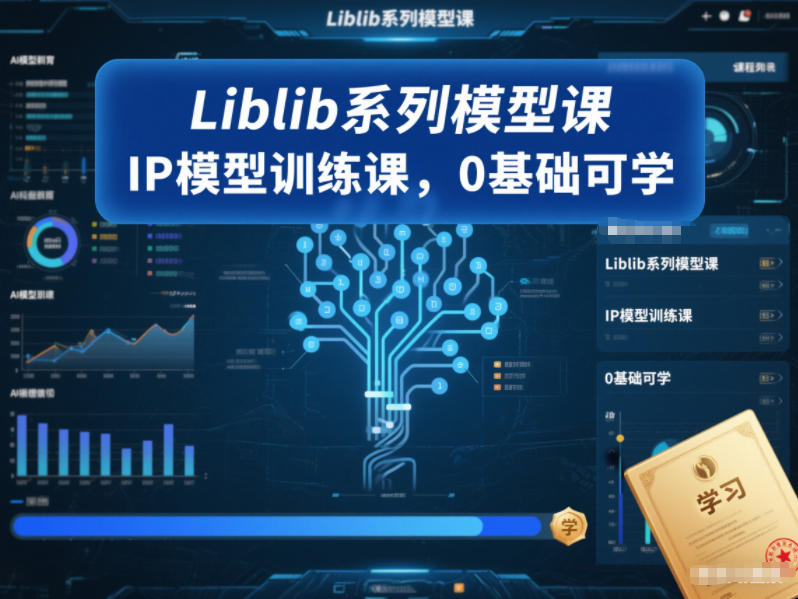 Liblib系列模型课，IP模型训练课，0基础可学-初遇