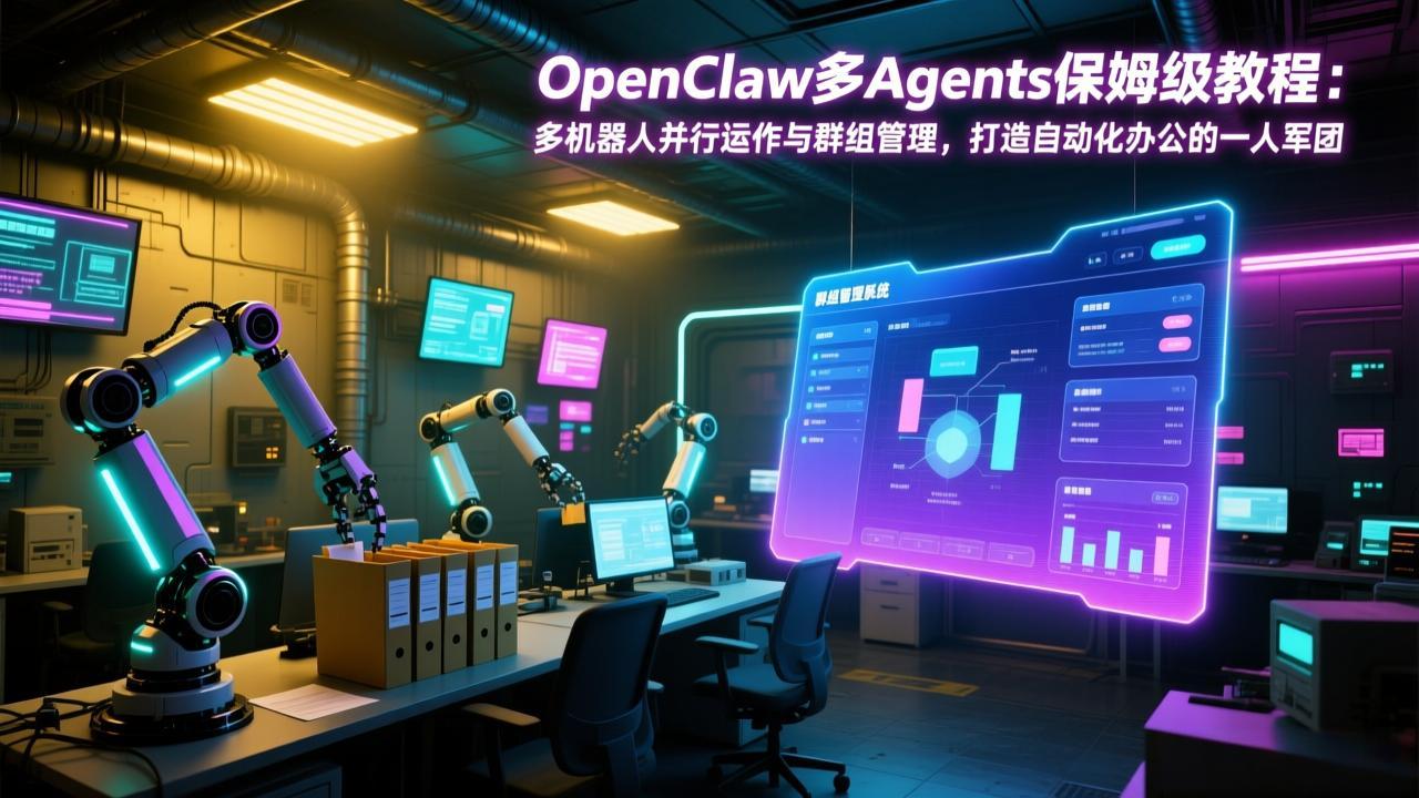 OpenClaw多Agents保姆级教程：多机器人并行运作与群组管理，打造自动化办公的一人军团-初遇