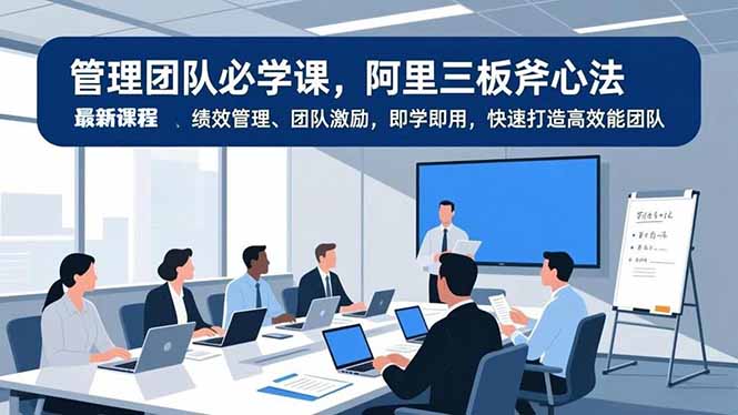 管理团队必学课,阿里三板斧心法、绩效管理、团队激励,即学即用,快速打造高效能团队-初遇