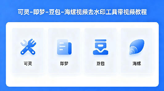 可灵–即梦–豆包–海螺视频去水印工具带视频教程-初遇