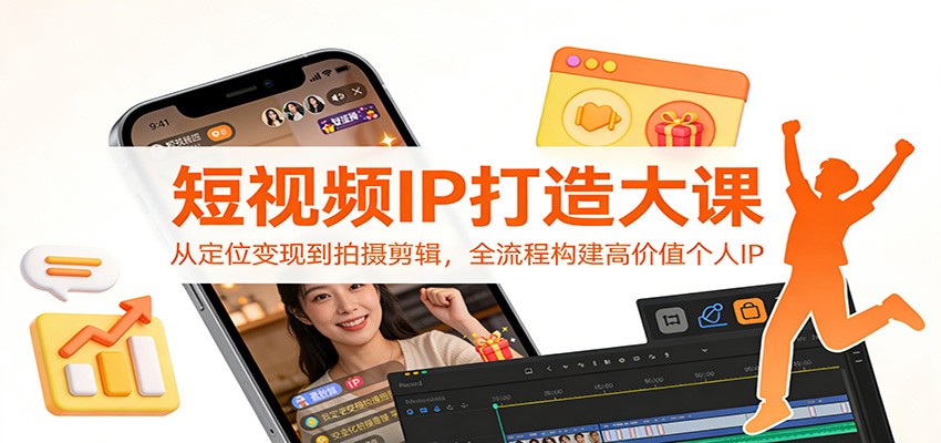 短视频IP打造大课：从定位变现到拍摄剪辑，全流程构建高价值个人IP-初遇