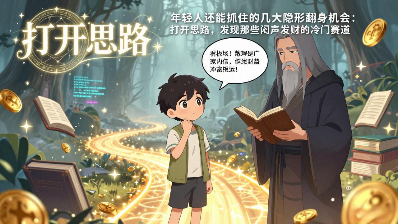 付费文1+2：年轻人还能抓住的几大隐形翻身机会：打开思路，发现那些闷声发财的冷门赛道-初遇