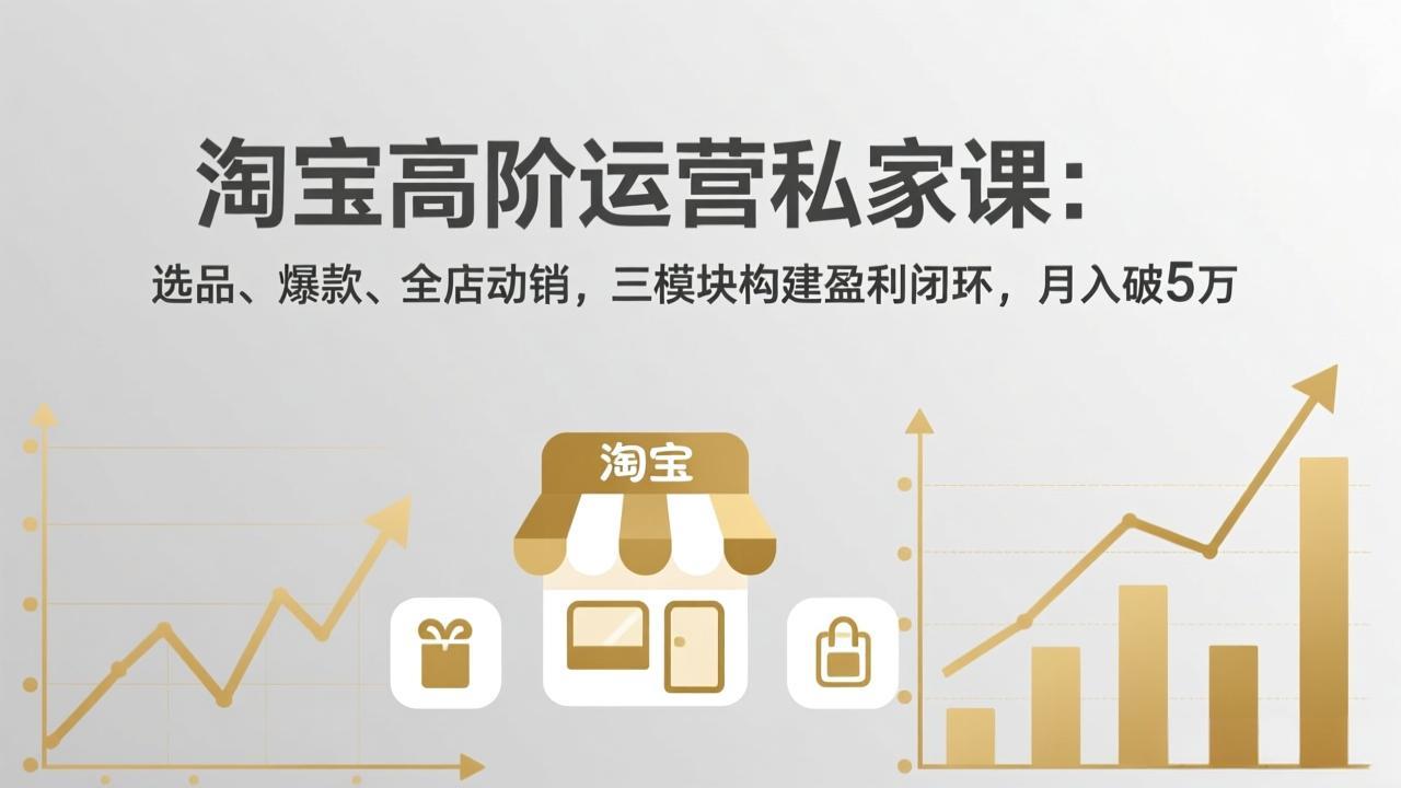 淘宝高阶运营私家课(更新26年4月-初遇