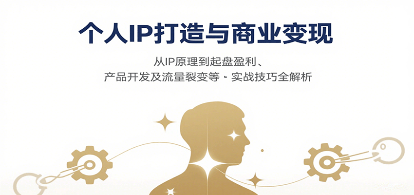个人IP打造与商业变现，从IP原理到起盘盈利、产品开发及流量裂变等实战技巧全解析-初遇