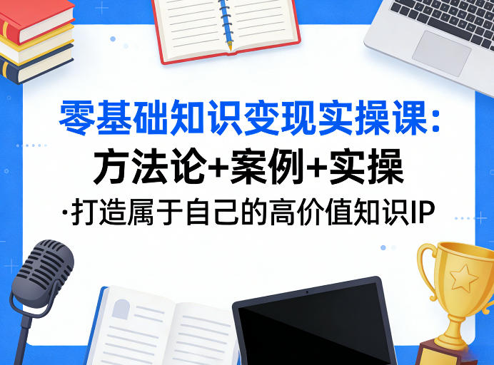 零基础知识变现实操课，方法论+案例+实操，打造属于自己的高价值知识IP-初遇