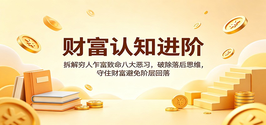 财富认知进阶：拆解穷人乍富致命八大恶习，破除落后思维，守住财富避免阶层回落-初遇