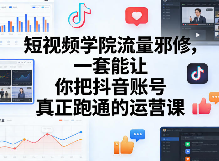 短视频学院流量邪修，一套能让你把抖音账号真正跑通的运营课-初遇