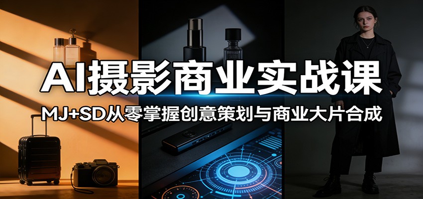 AI摄影商业实战课：MJ+SD从零掌握创意策划与商业大片合成-初遇