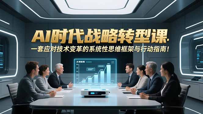 AI时代战略转型课：一套应对技术变革的系统性思维框架与行动指南！-初遇