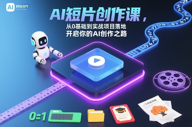 AI短片创作课，从0基础到实战项目落地，开启你的AI创作之路-初遇