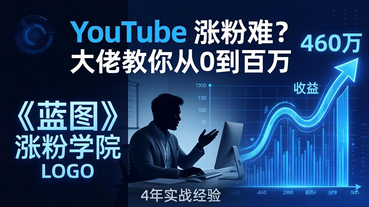 YouTube 涨粉难？《蓝图涨粉学院》：4 年赚 460 万的大佬教策略，从0到百万有路径！-初遇