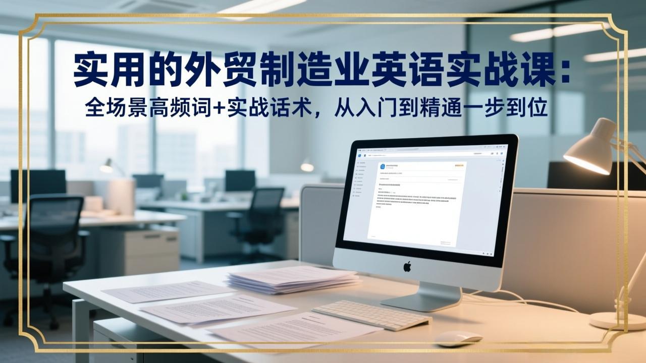 实用的外贸制造业英语实战课：全场景高频词+实战话术，从入门到精通一步到位-初遇