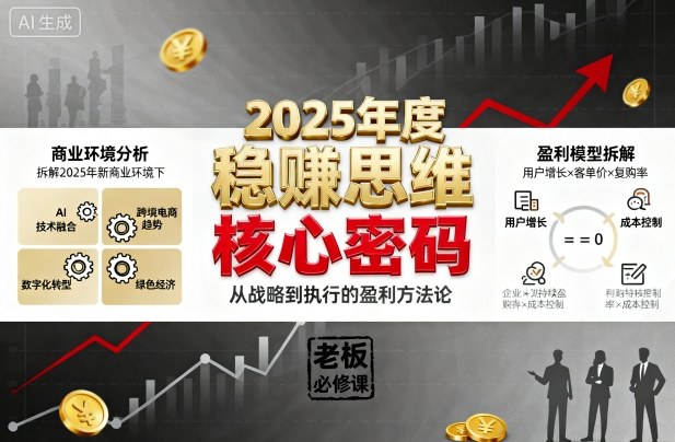 2025年度稳賺思维老板创业营,拆解2025年新商业环境下,企业实现持续盈利的核心密码-初遇
