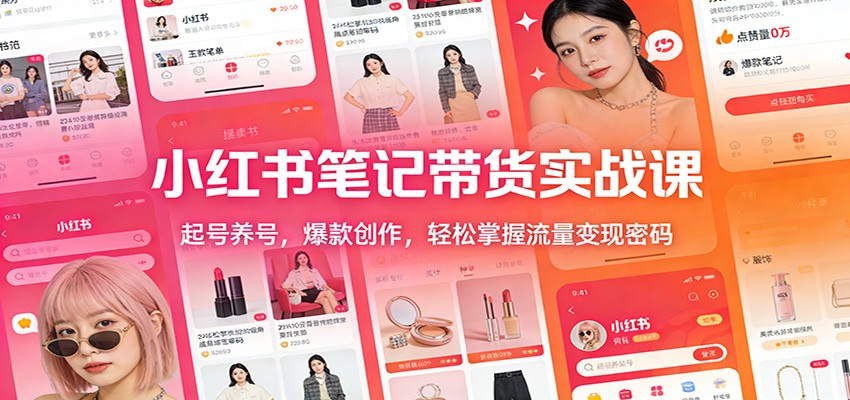 小红书笔记带货实战课：起号养号，爆款创作，轻松掌握流量变现密码-初遇