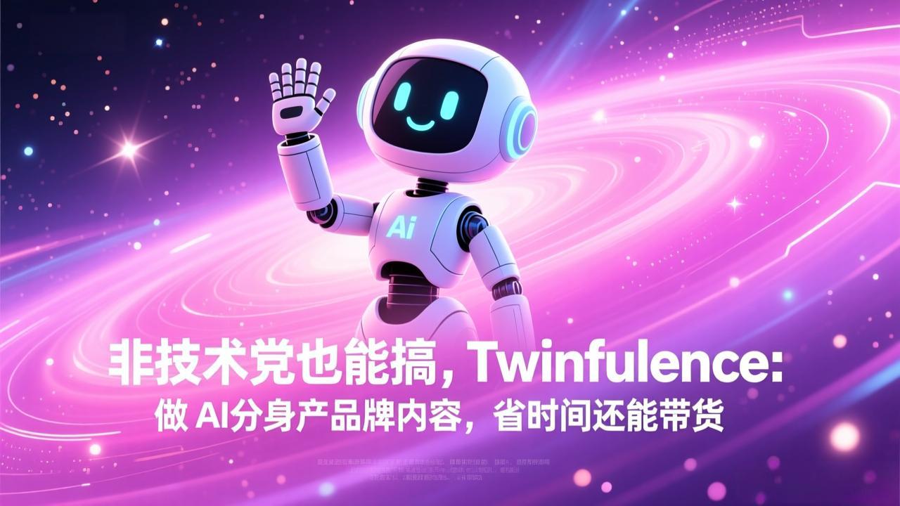 非技术党也能搞!Twinfluence:做 AI 分身产品牌内容,省时间还能带货-初遇