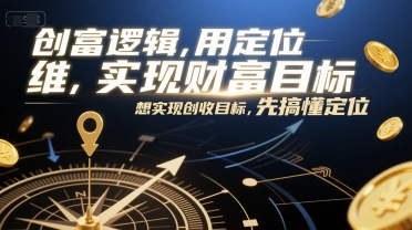 创富逻辑,用定位思维实现财富目标,想实现创收目标,先搞懂定位-初遇