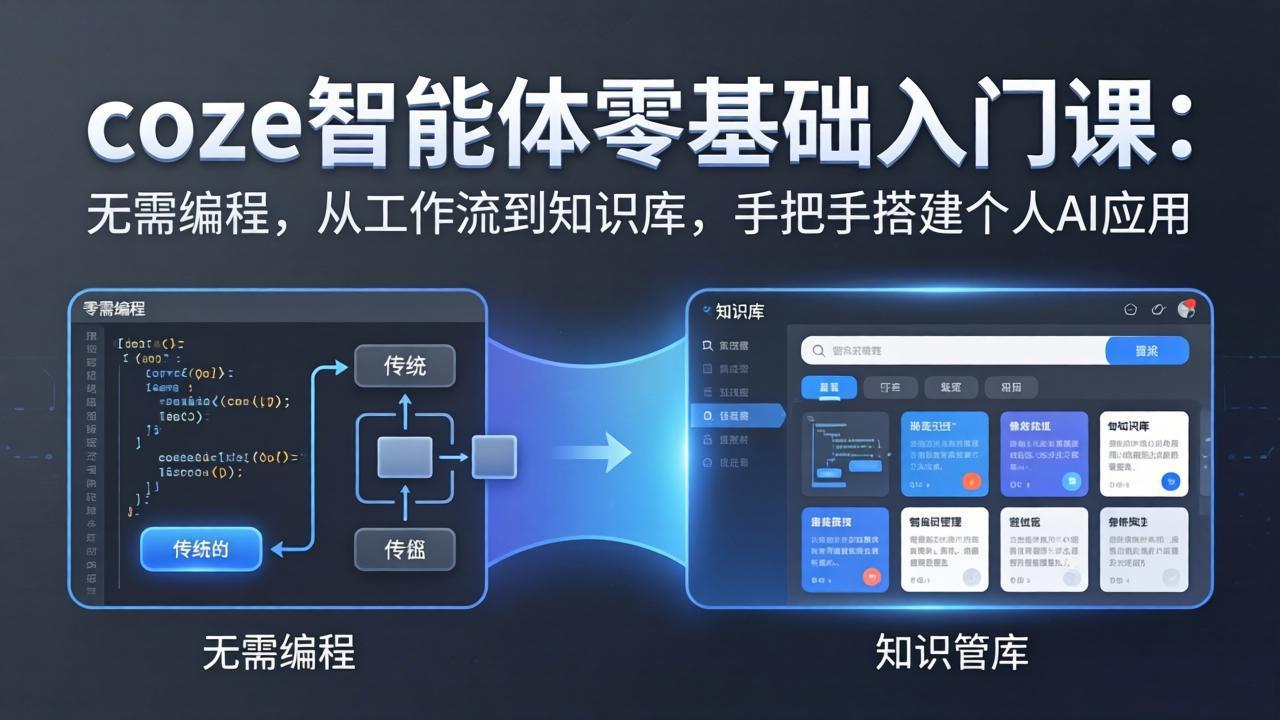 coze智能体零基础入门课：无需编程，从工作流到知识库，手把手搭建个人AI应用-初遇