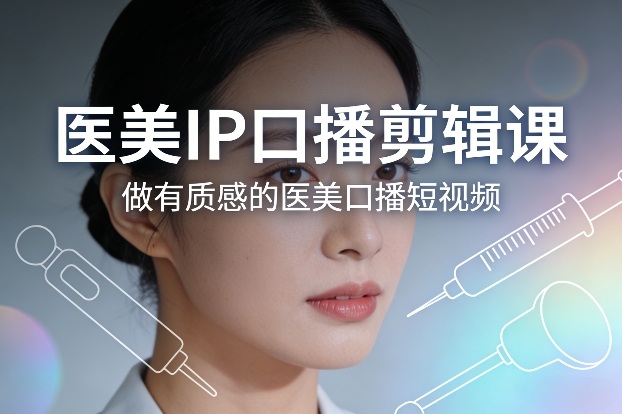 医美IP口播剪辑课，做有质感的医美口播短视频-初遇