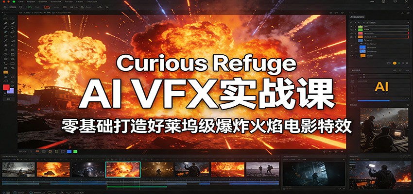 Curious Refuge AI VFX实战课，零基础打造好莱坞级爆炸火焰电影特效-初遇