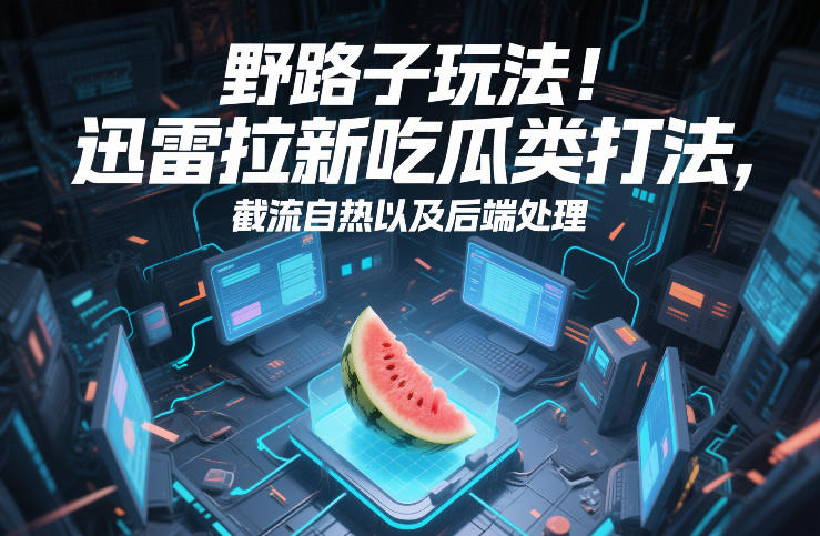 野路子玩法！迅雷拉新吃瓜类打法，截流自热以及后端处理-初遇